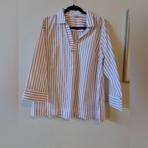 Coldwater Creek Striped Blouse Top, Sz. XLP
